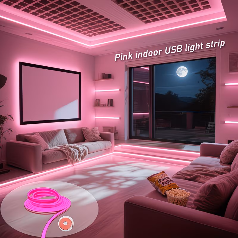  Pink LED Neon Light Strip