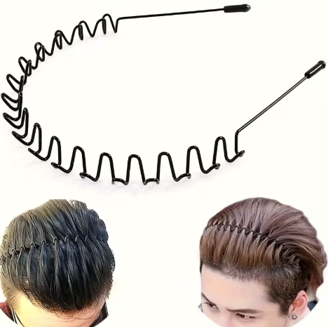 Stylish Unisex Black Metal Hair Band