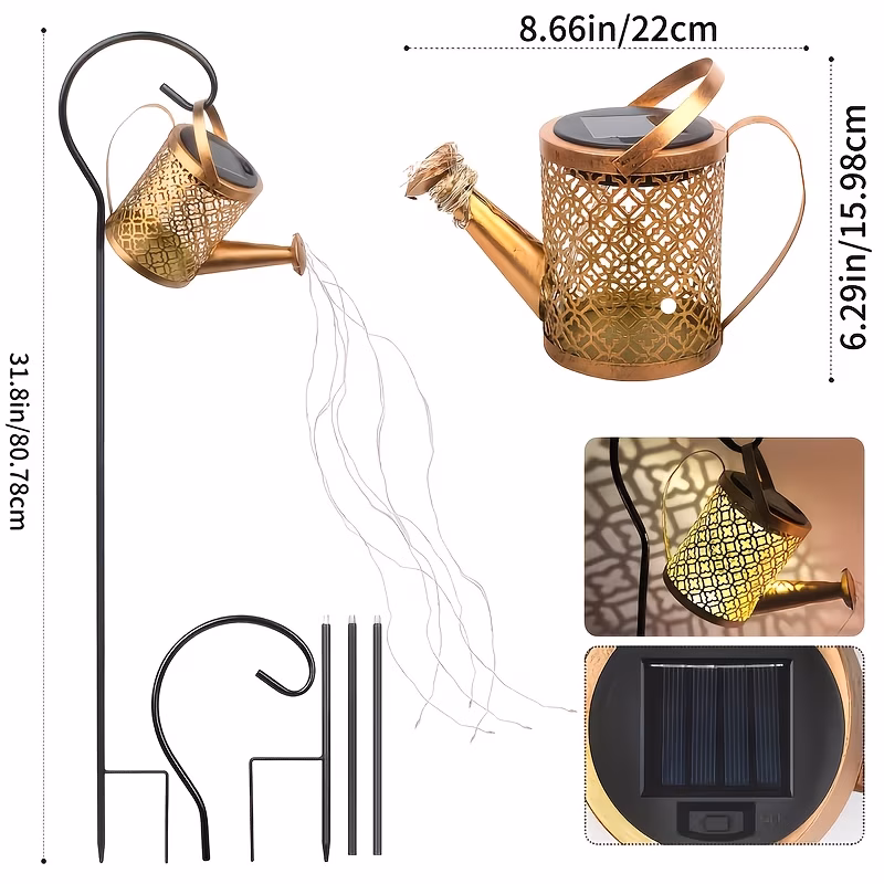 Solar Fairy Sprinkler String Lights