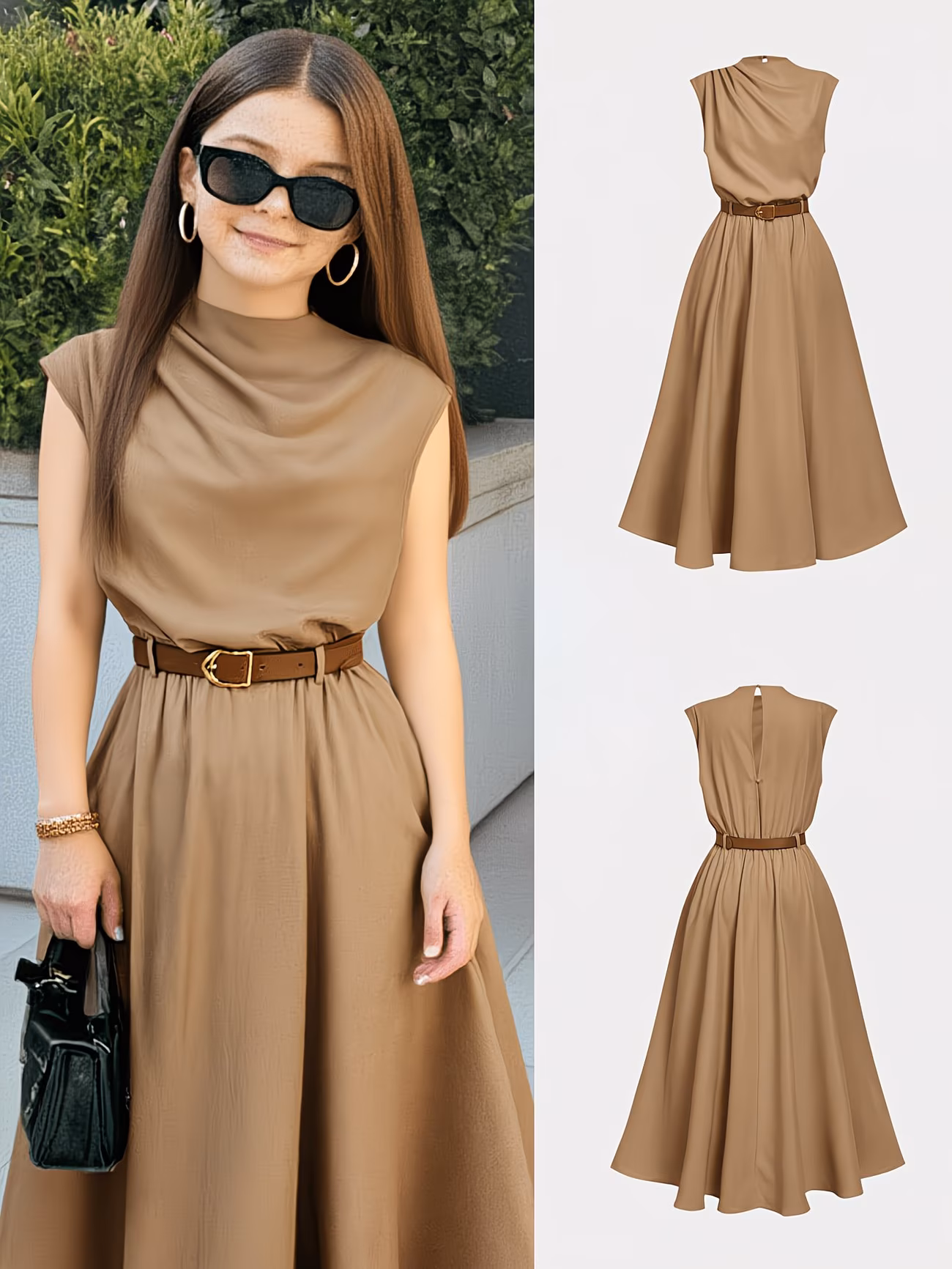 Waist Slimming And Skirt Style Dress