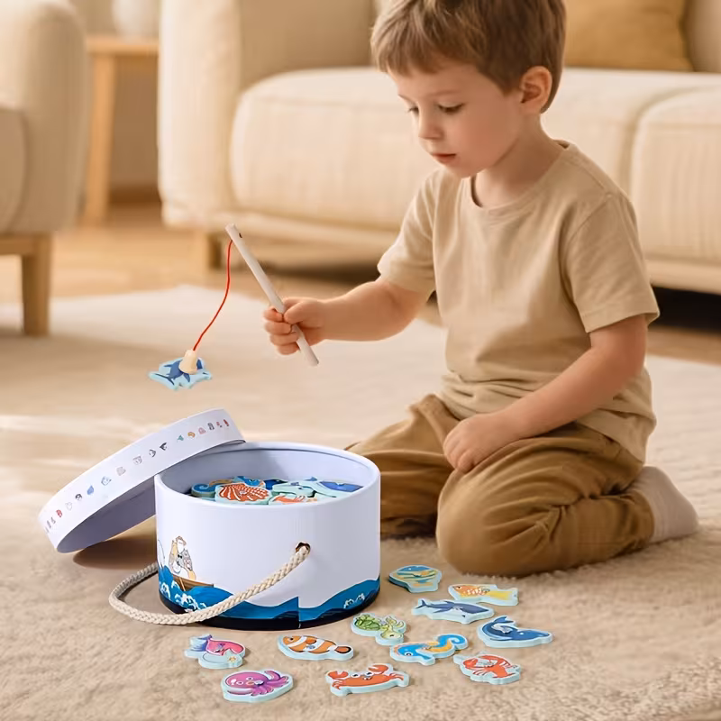 Wooden Fishing Game Toy