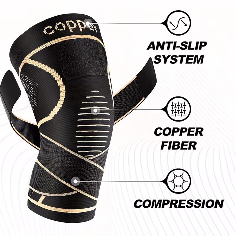 Copper Fiber Leg Wrap