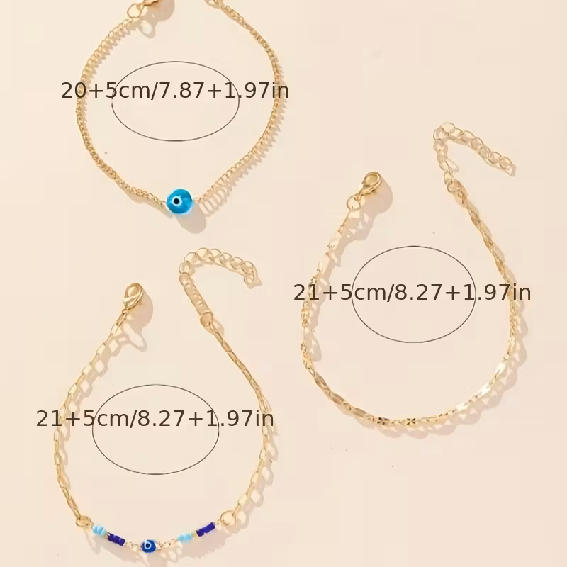Eye Ankle Bracelets