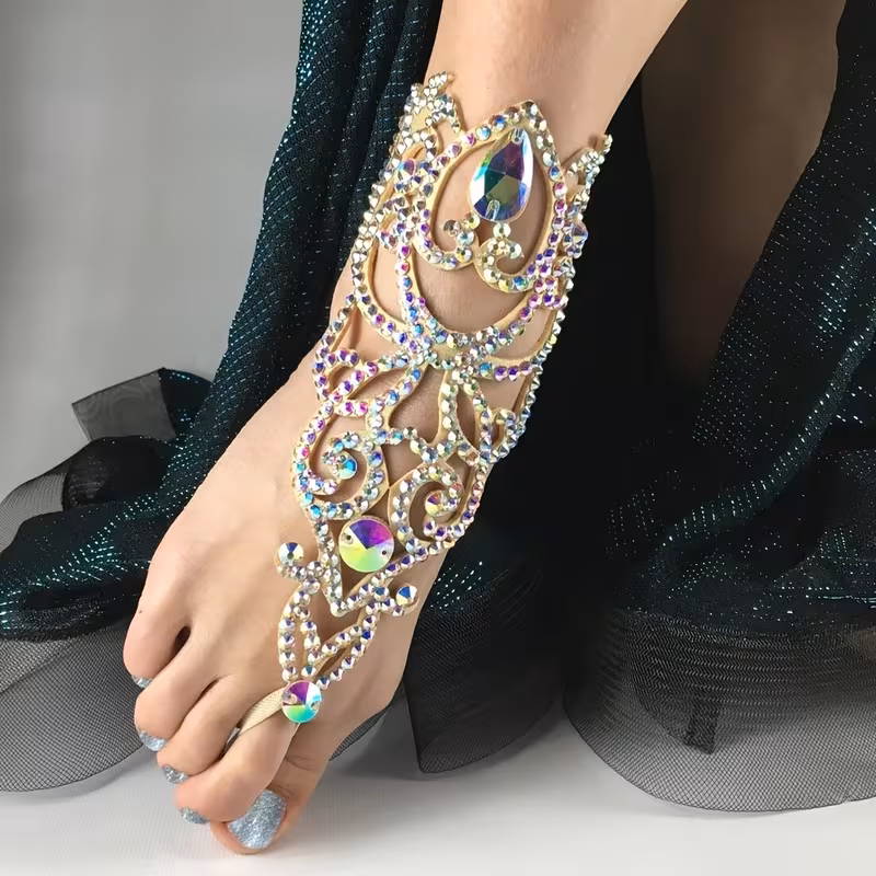 Exquisite Rhinestone Anklet,