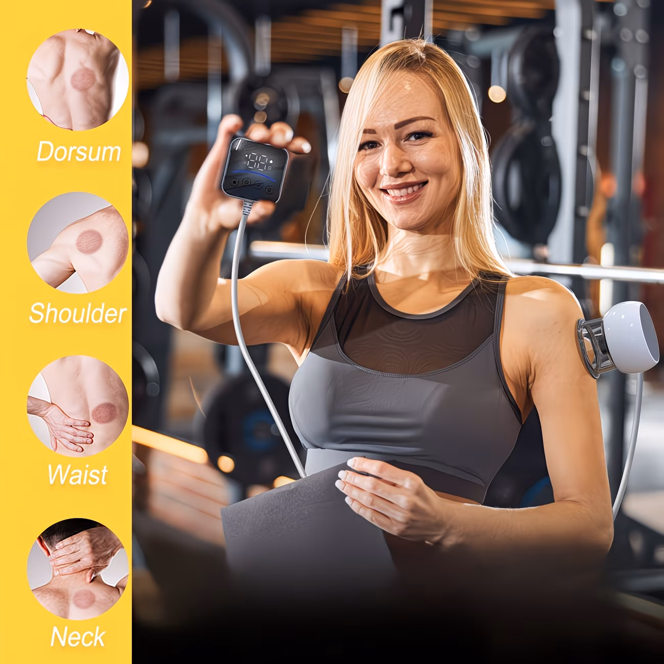 Vacuum cupping massager