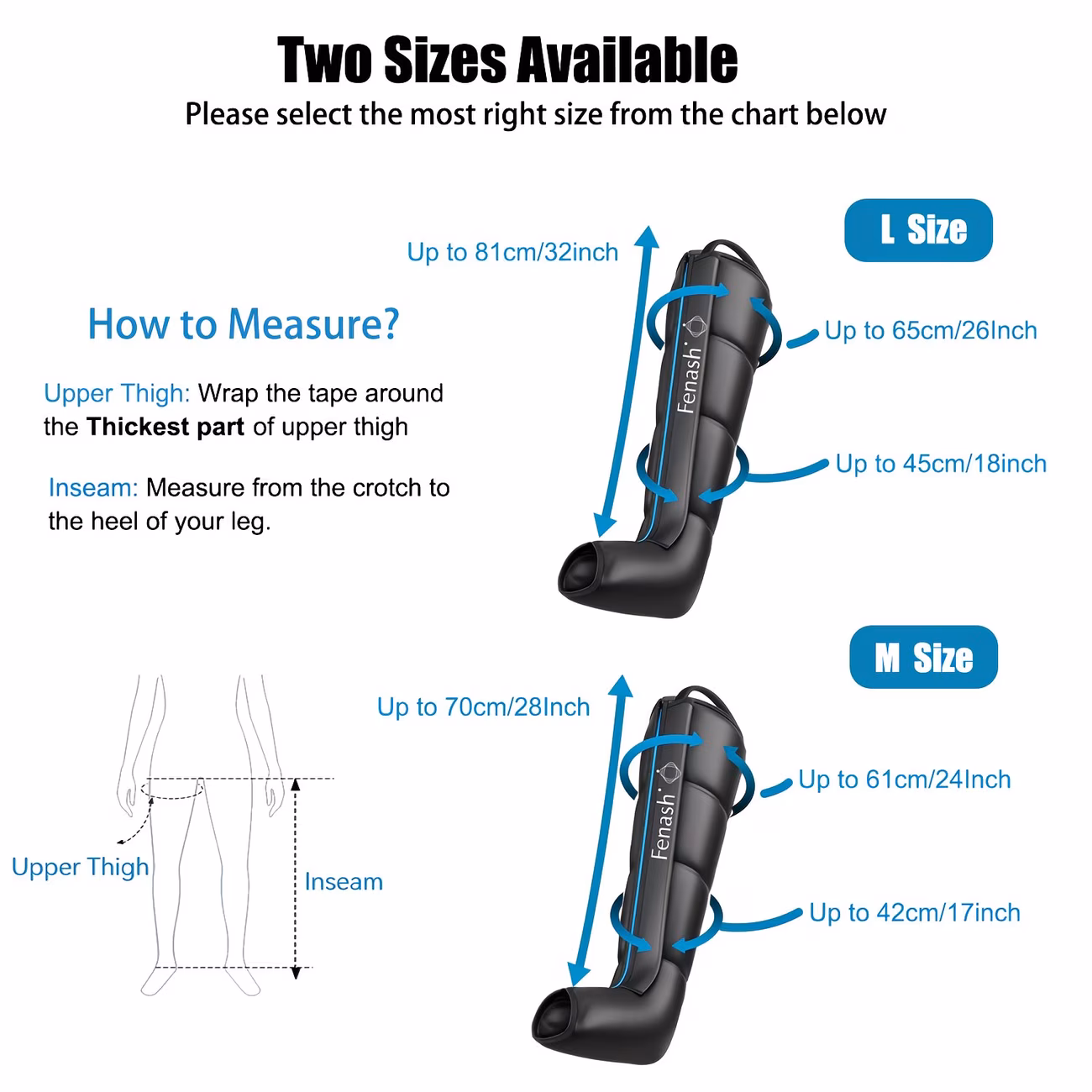  Full-leg air compression massager
