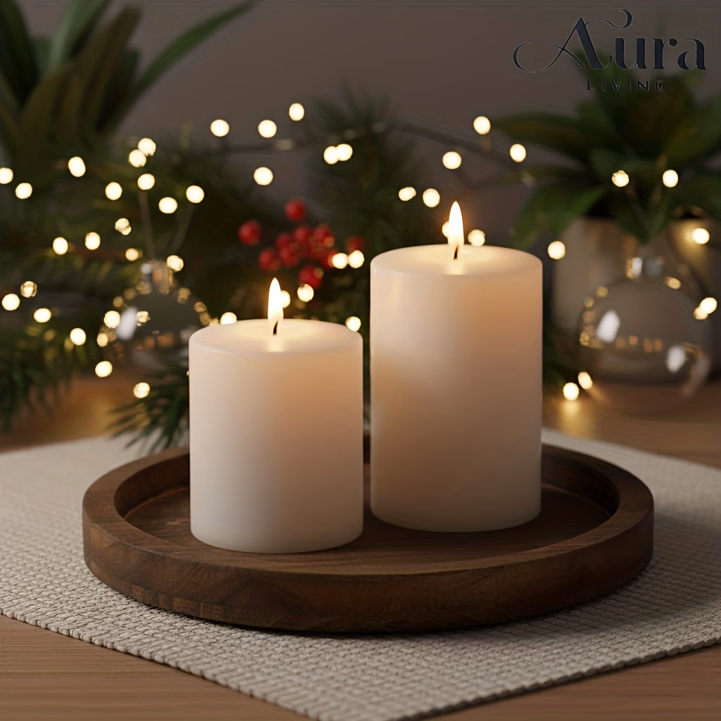 Round Wooden Serving Tray