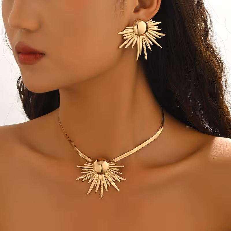 Earrings And Necklace Set