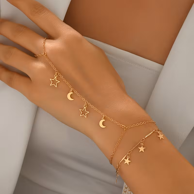 Bracelet with Moon Star