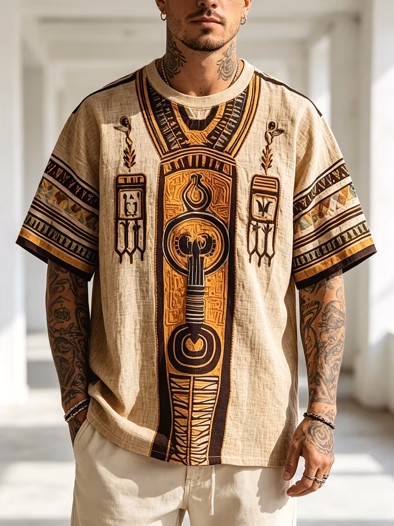  Fashionable Men's Printed T-Shirt
