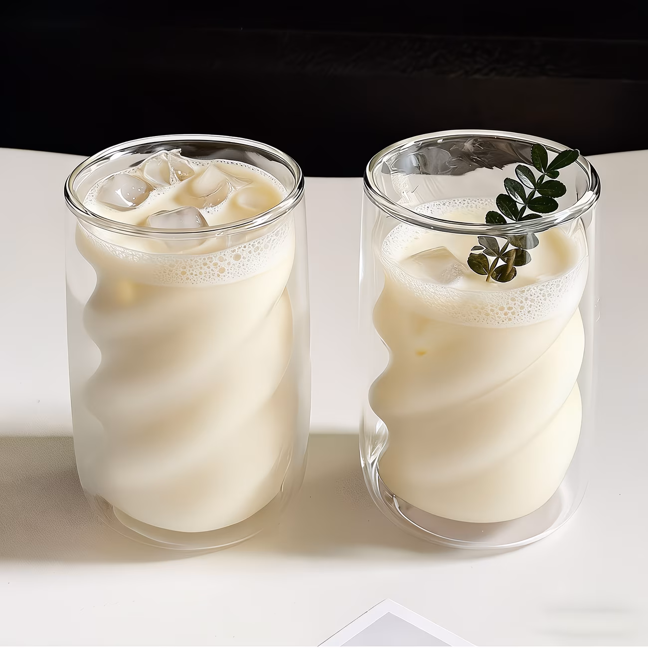 Glass Tumbler with Straw