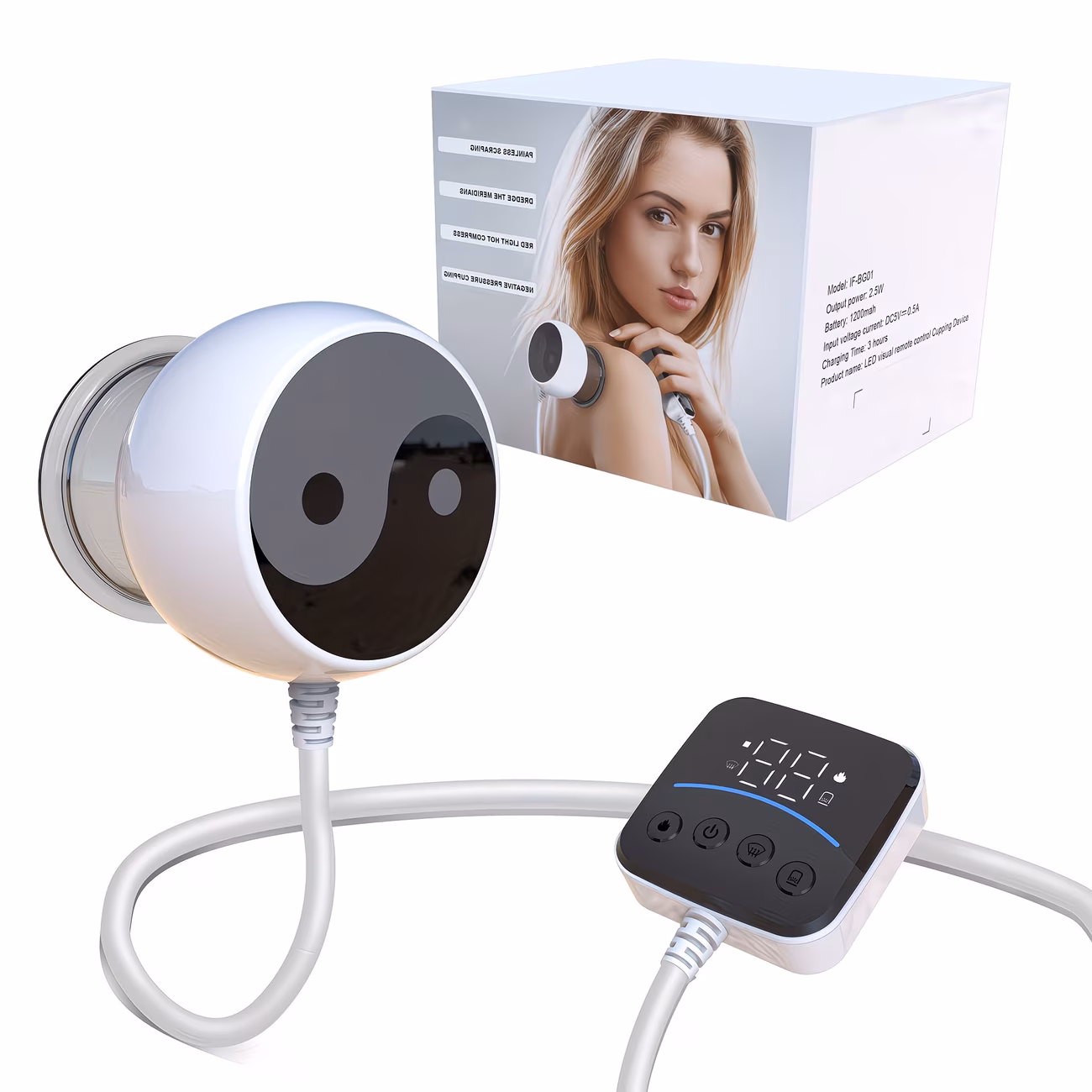 Vacuum cupping massager