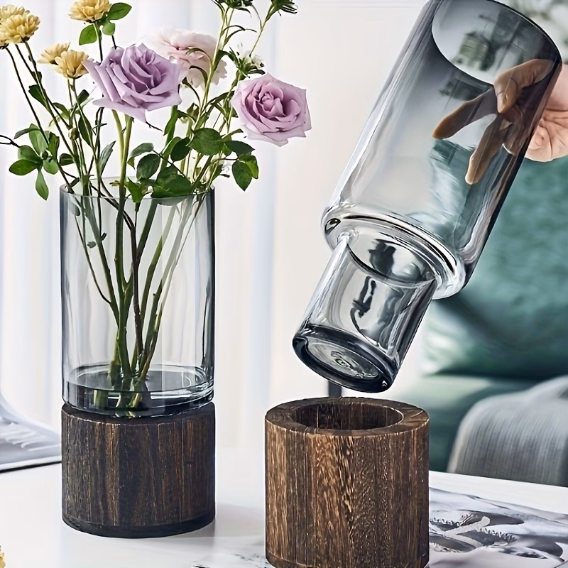 Glass Vase with Base