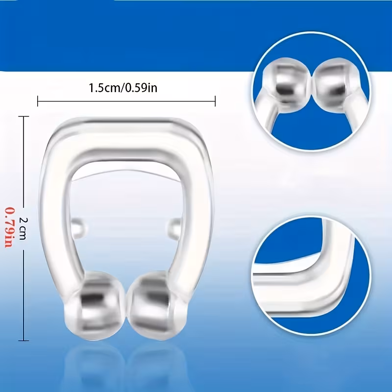 Anti-Snoring Nose Clip with Magnetic Closure