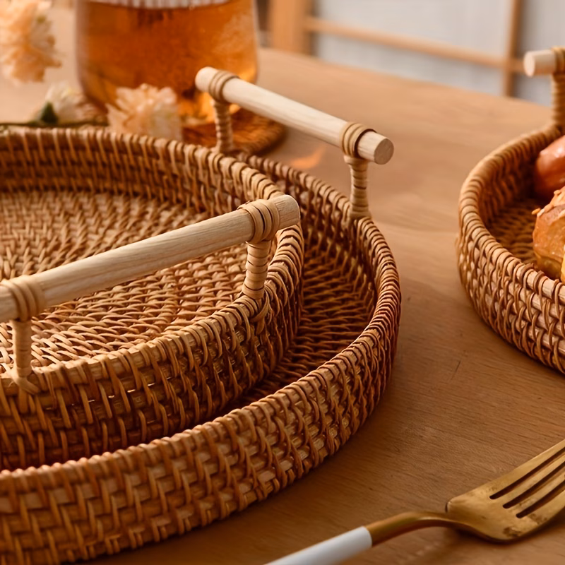 Handmade Rattan Tray