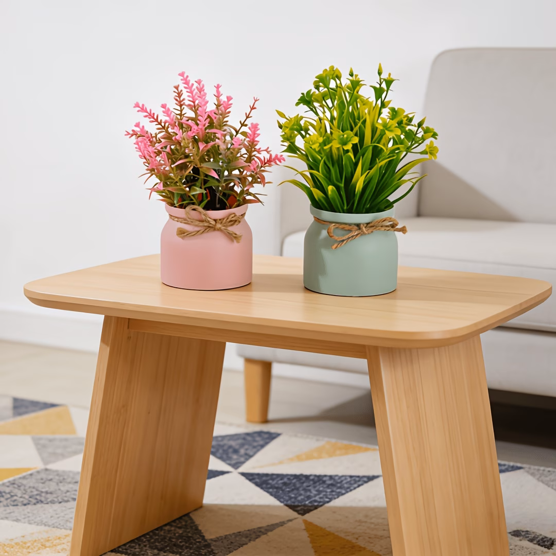 Artificial Flowers in Small Pot