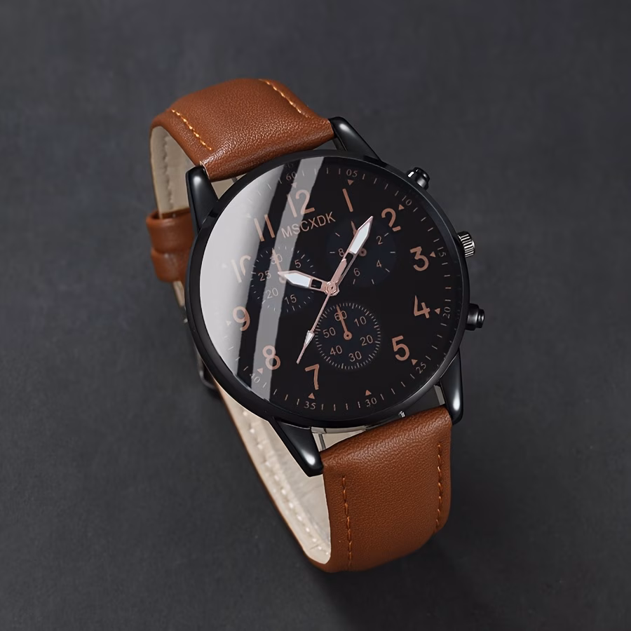  Watch and Braided Bracelet Combo Set