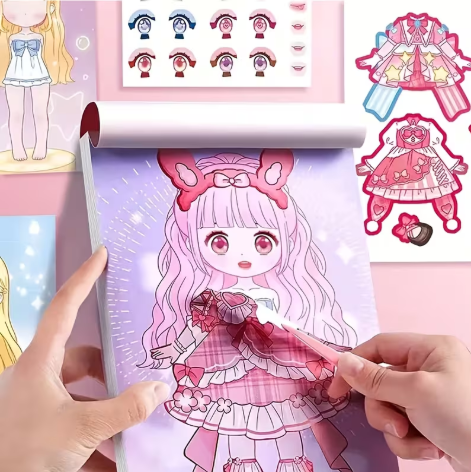 A Random DIY Face Sticker Book