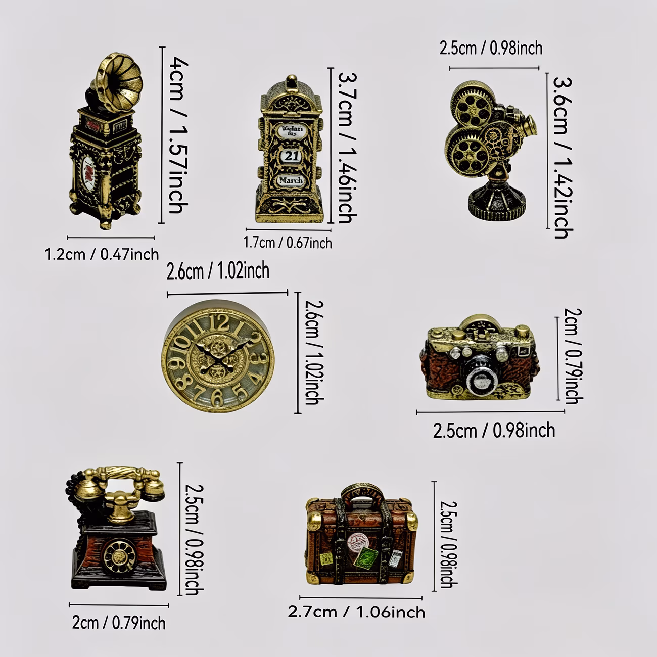  Miniature Craft Decorative Set