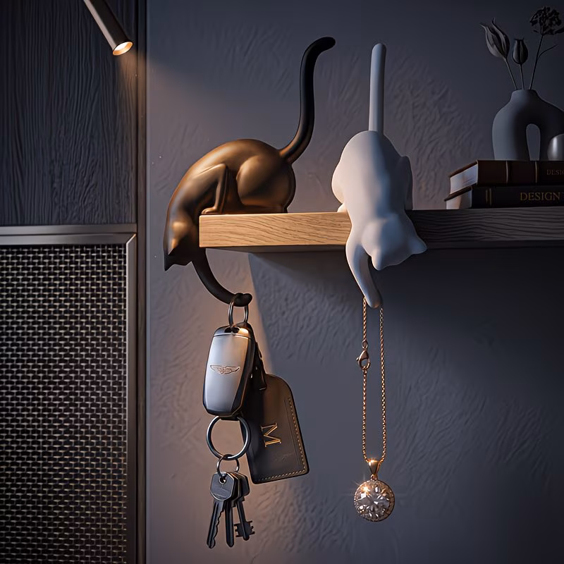 Cat-Shaped Hooks