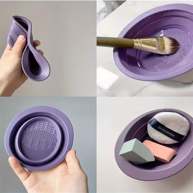 Silicone for makeup Brush Cleaning Bowl 