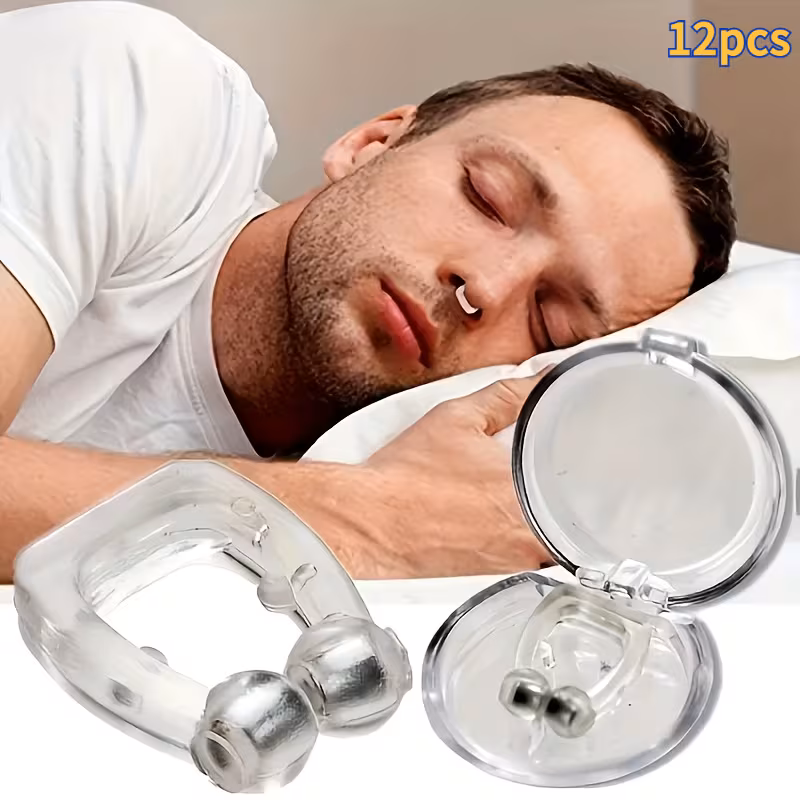 Anti-Snoring Nose Clip with Magnetic Closure