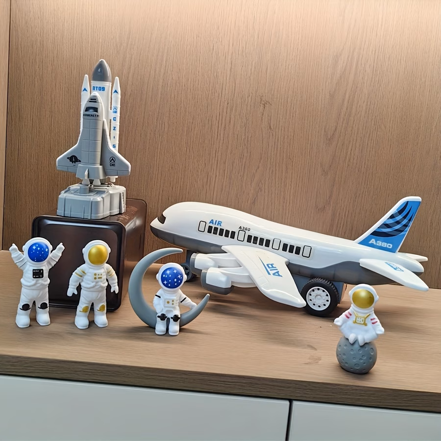 Plane Space Rocket