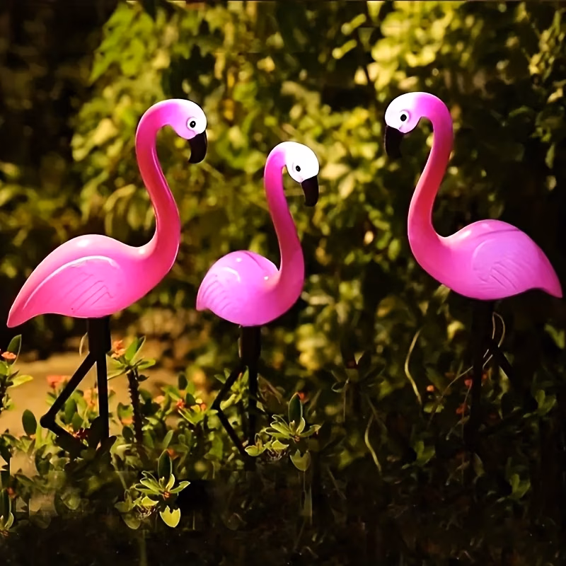  Solar Flamingo Lights