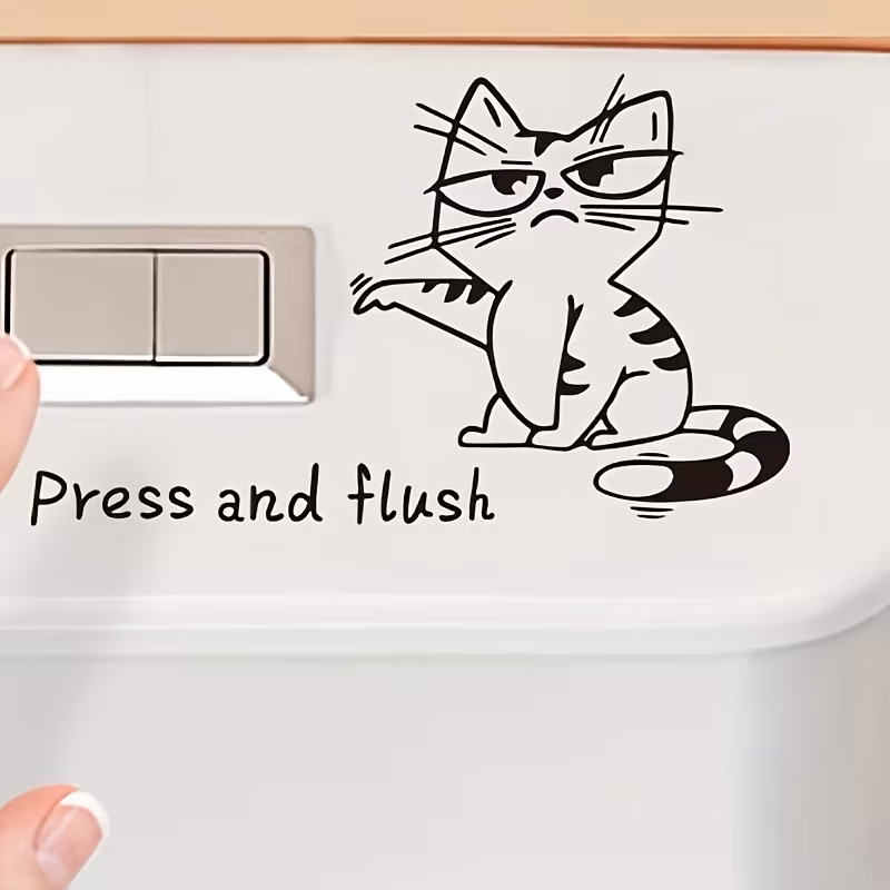  Toilet Wall Sticker