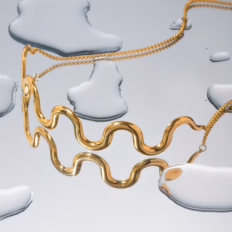 Necklace Hand Chain Set