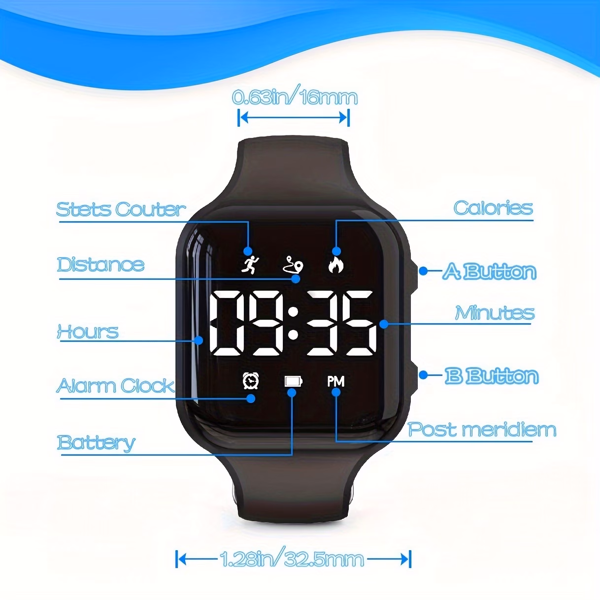 Pedometer Watch with Fitness Tracker
