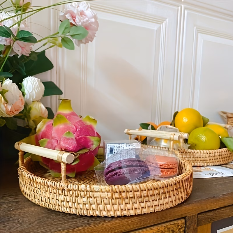 Handmade Rattan Tray