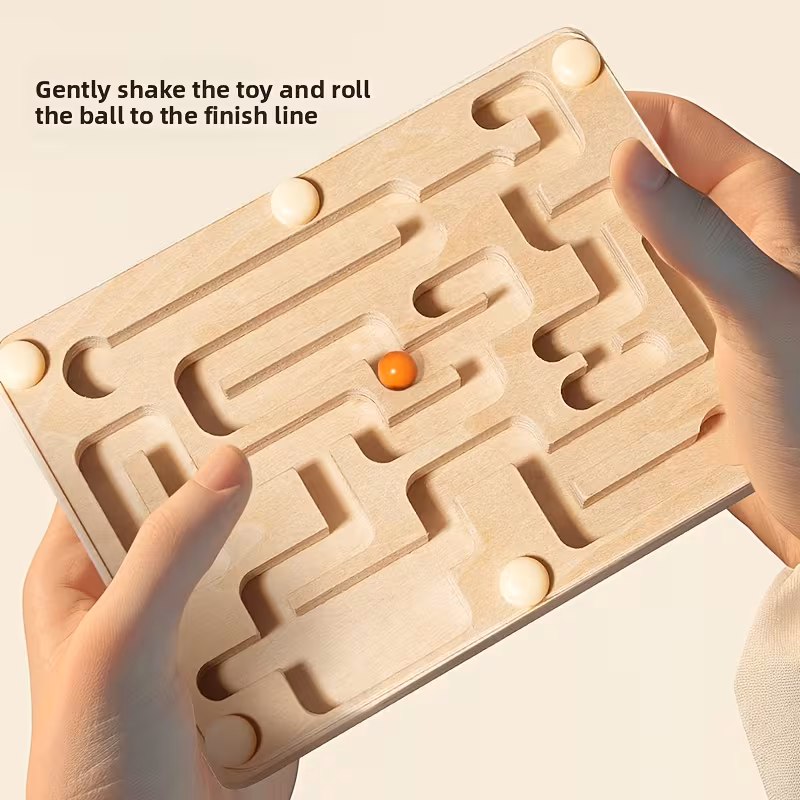 A Wooden Balance Maze Toy 
