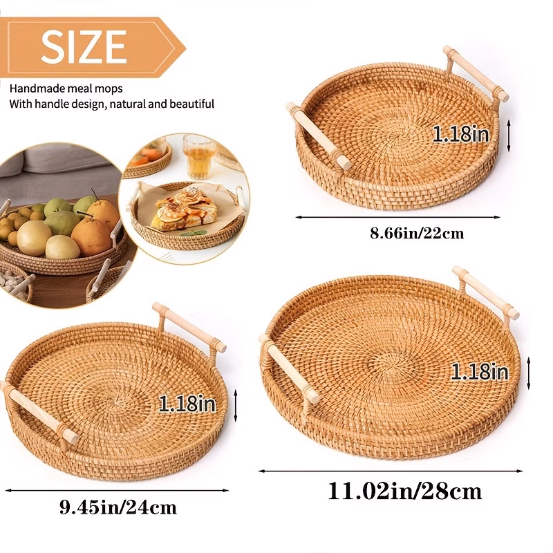Handmade Rattan Tray