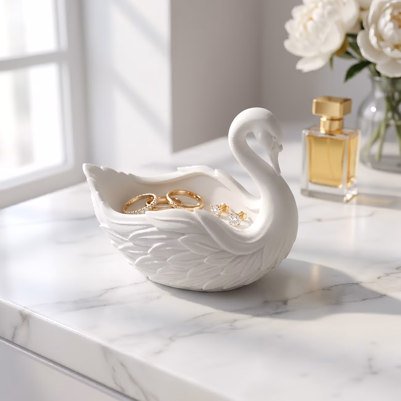  Swan Shaped Jewelry Tray 