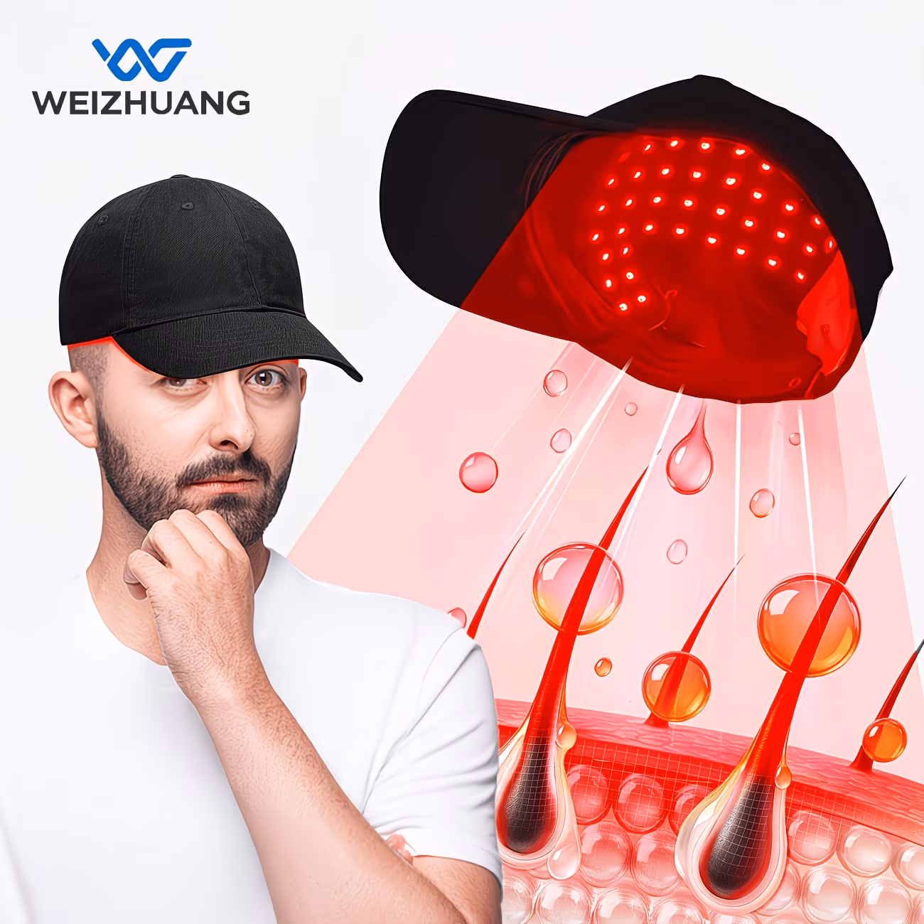  LED Head Massage Cap