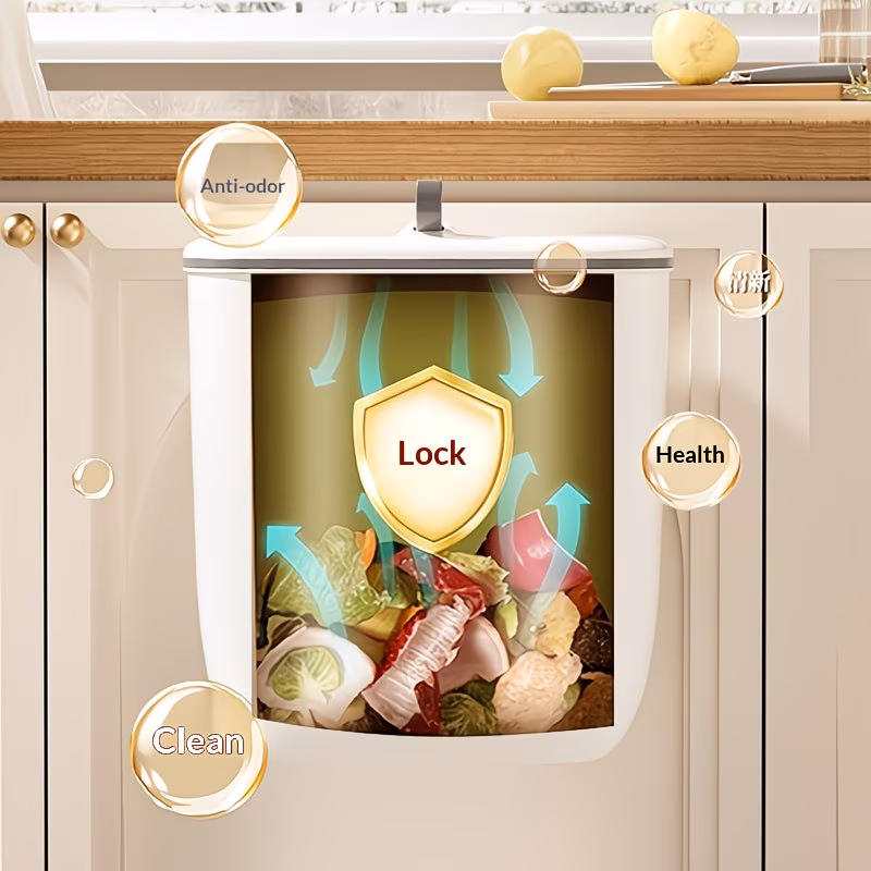 Wall-Mounted Trash Can