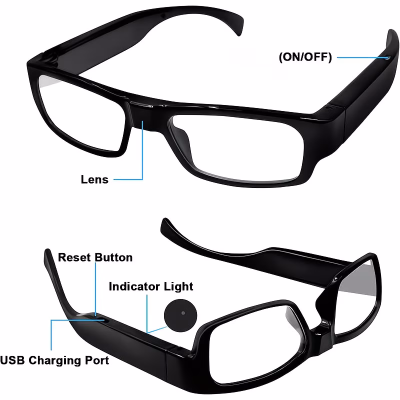 Glasses Equipped with a Camera