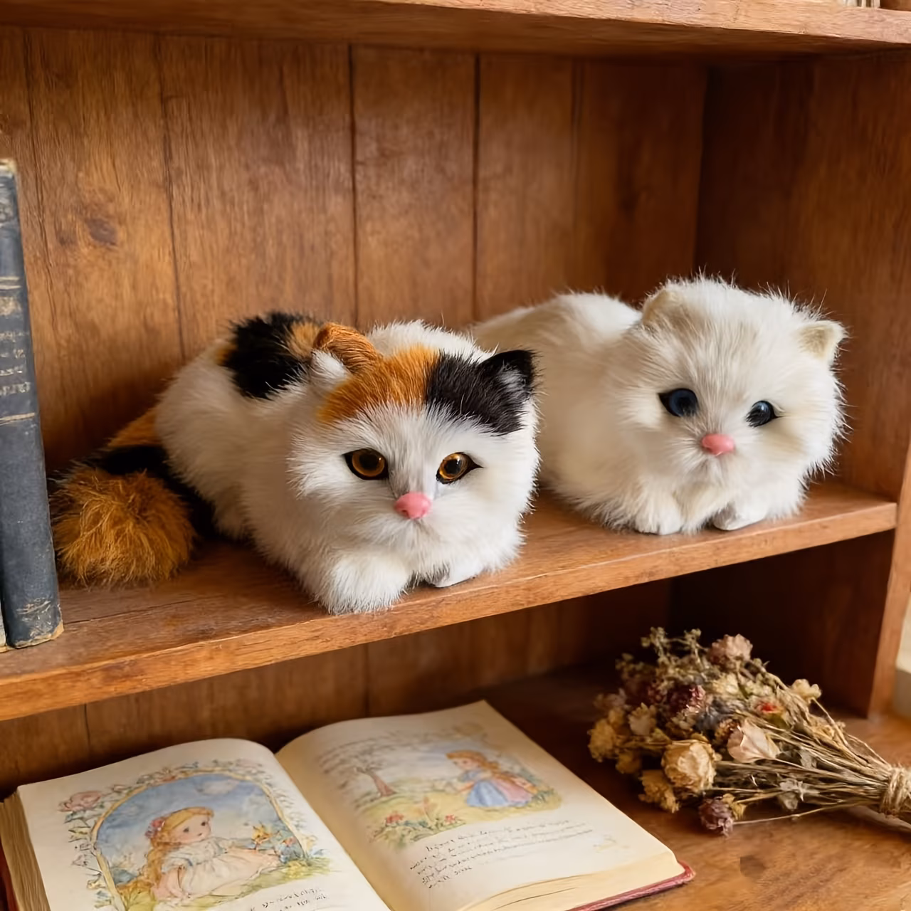 Adorable And Realistic Cat Figurine
