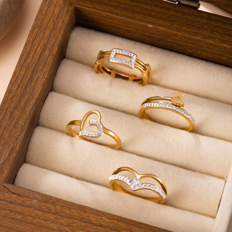 Gold Plated Butterfly Heart 