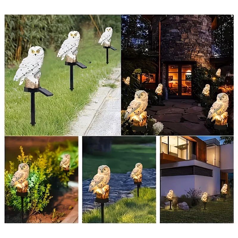  Solar Owl Garden Light