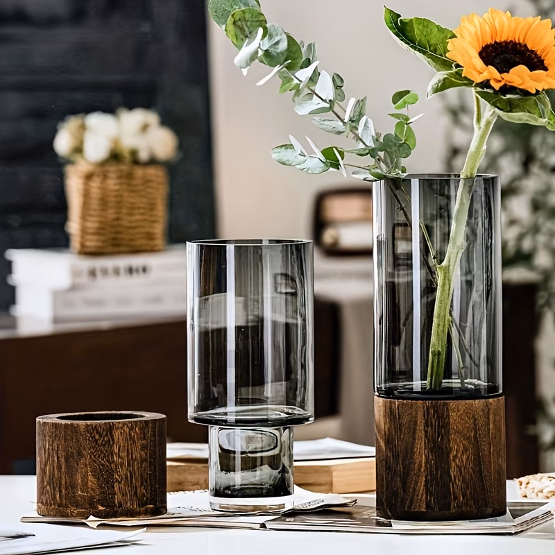 Glass Vase with Base