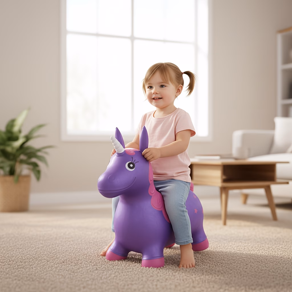 Bouncy Unicorn Hopping Horse,
