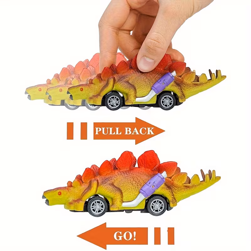 Dinosaur Slewing Toy Car Set