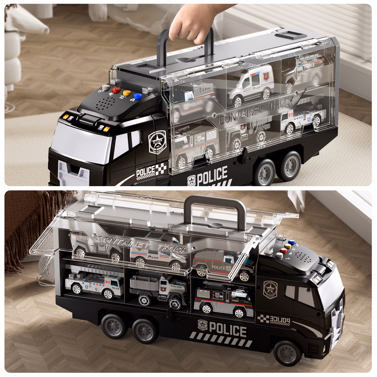 TEMI Police Car Toy Set