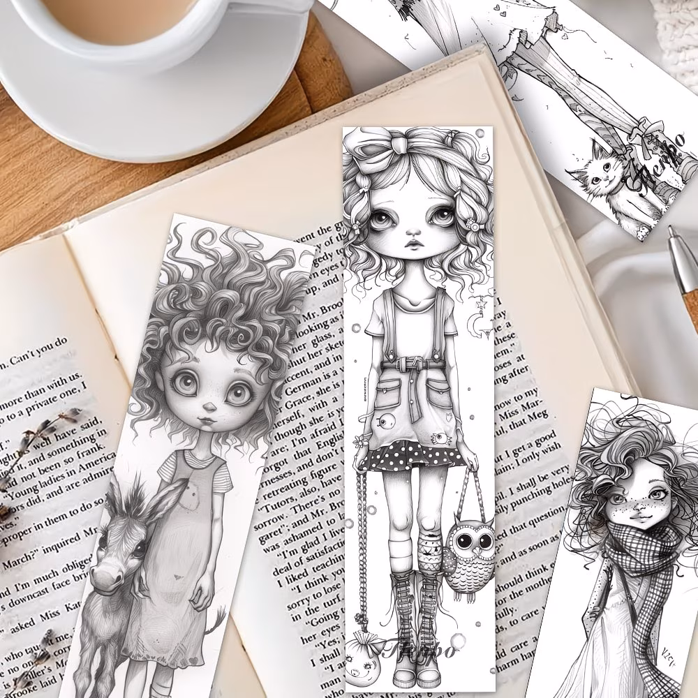 Colorable Bookmark