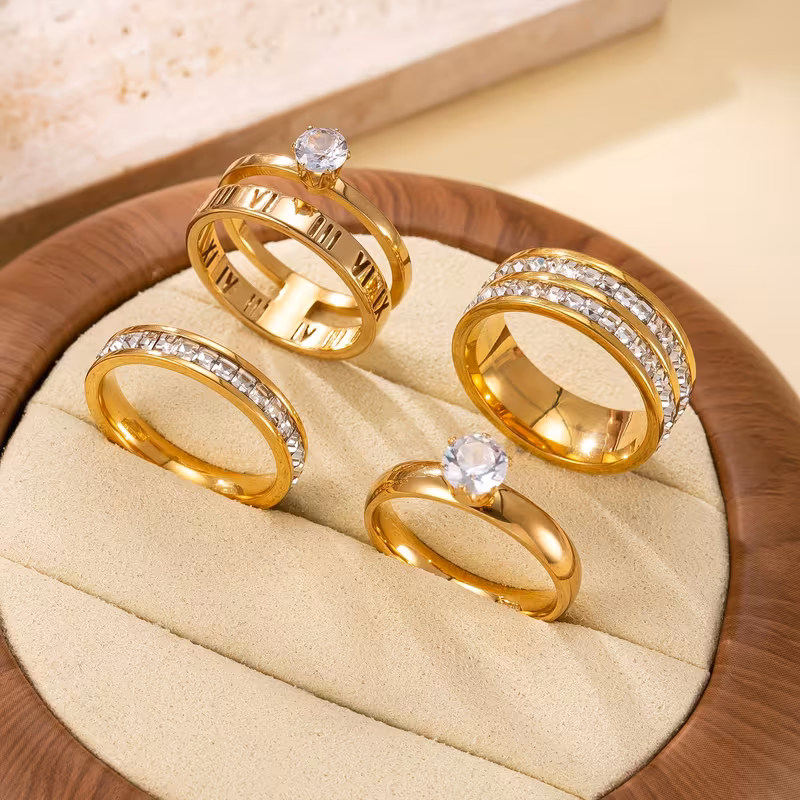 Ball Zirconia Rings,