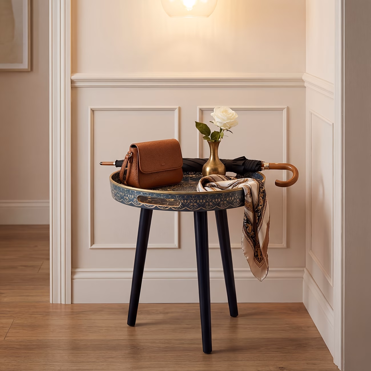 Marble Round Side Table