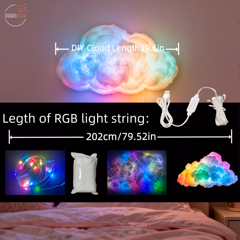  Cloud-Shaped LED Wall Light