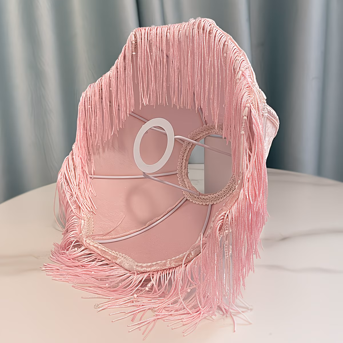 Light Pink Tassel Lampshade